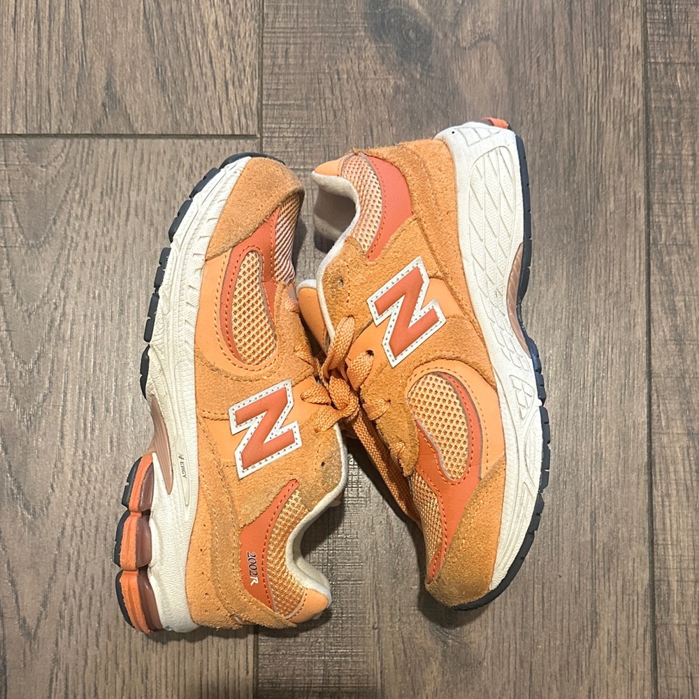 New Balance Kids' 2002r Vibrant Orange Sneakers